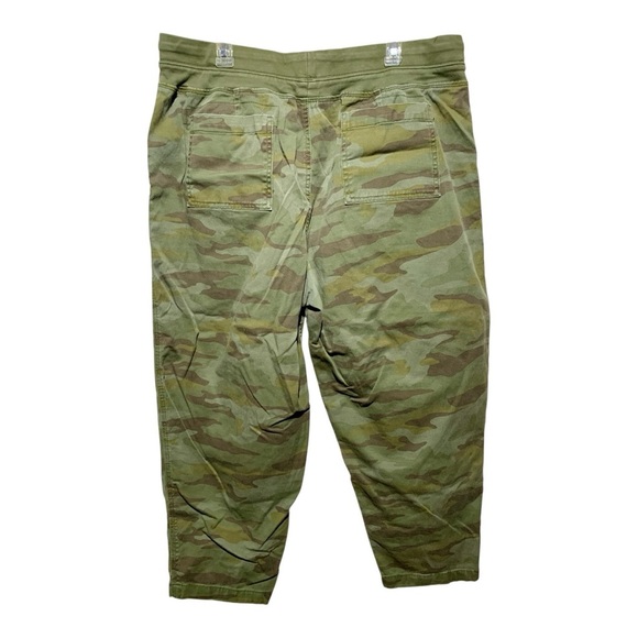 Terra & Sky Camouflage Women's Cropped Hi Waisted Pants Size 16w-18w - Picture 3 of 4